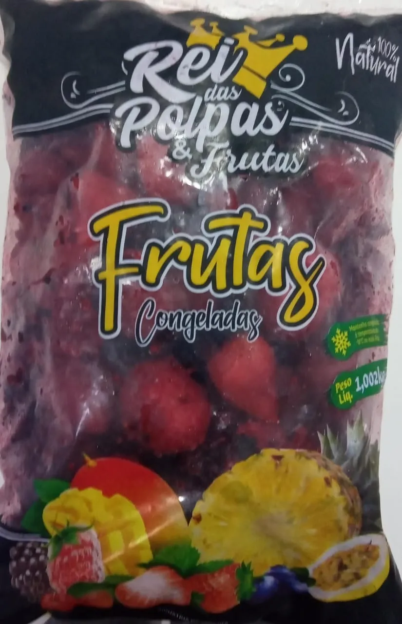 Frutas naturais congeladas